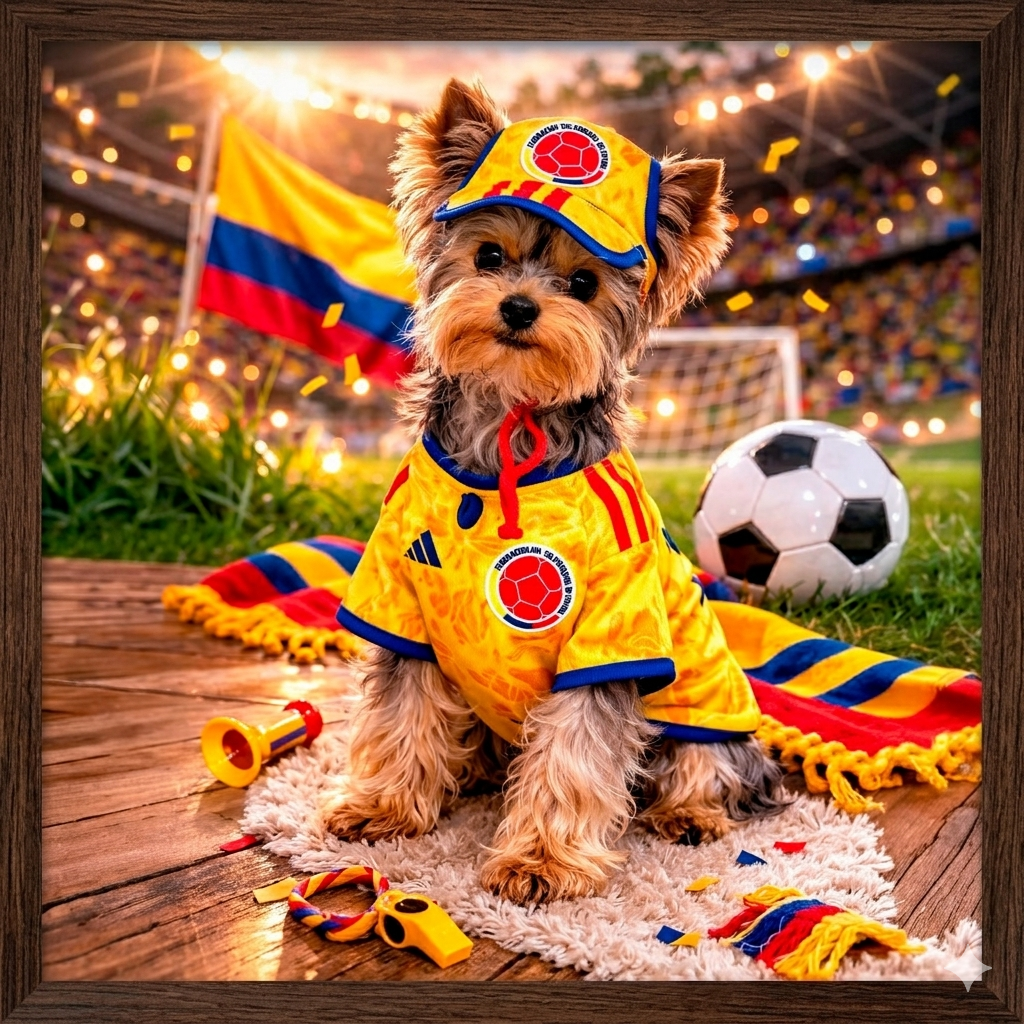 Set Colombia para Mascotas – Camiseta + Gorra 🐾😏