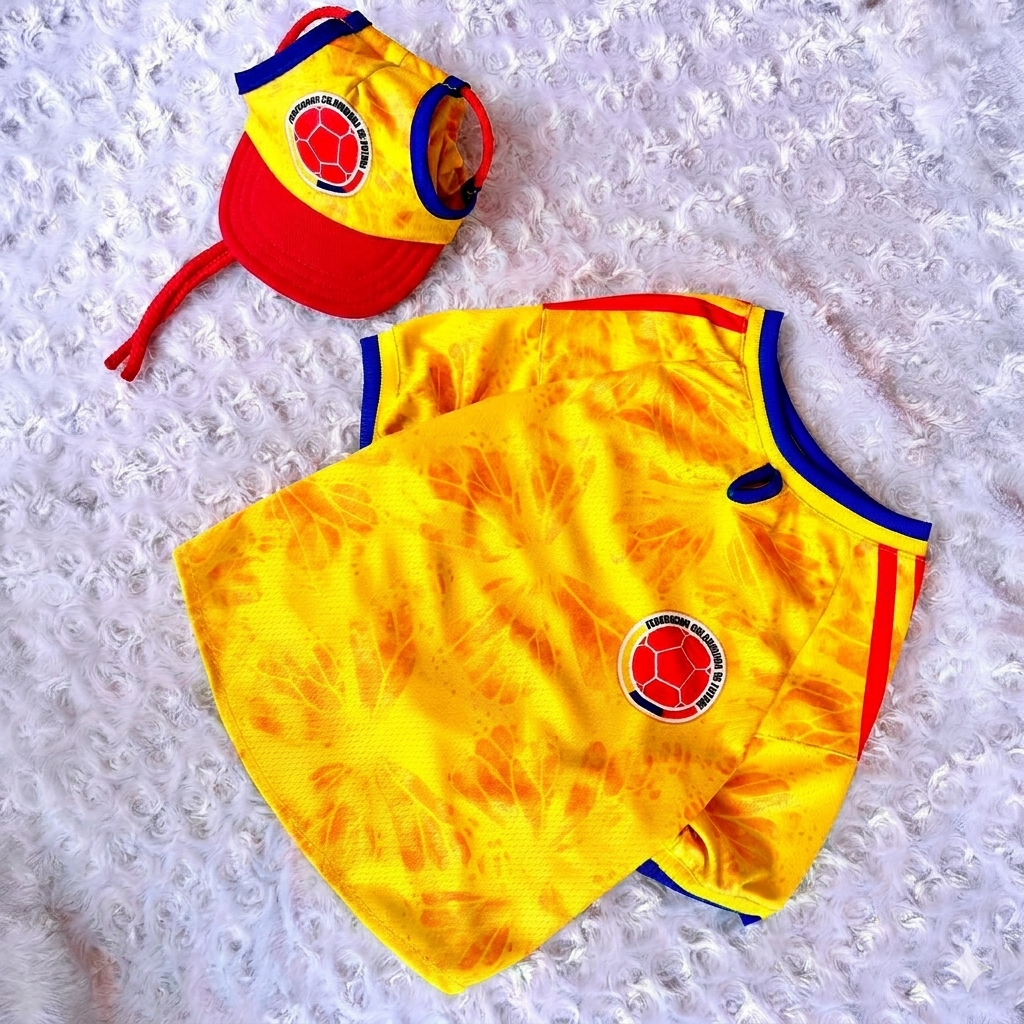 Set Colombia para Mascotas – Camiseta + Gorra 🐾😏