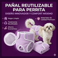 🐶 Pack x5 Pañales Reutilizables PetBloom® | Higiene y Comodidad para tu Perrita 💗